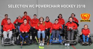 Team Belgium Powerchair Hockey | Groepsfoto nationaal team finaal