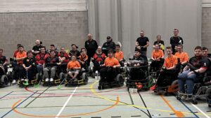 Team Belgium Powerchair Hockey|Gezamenlijke training met Nederlands Beloften Team