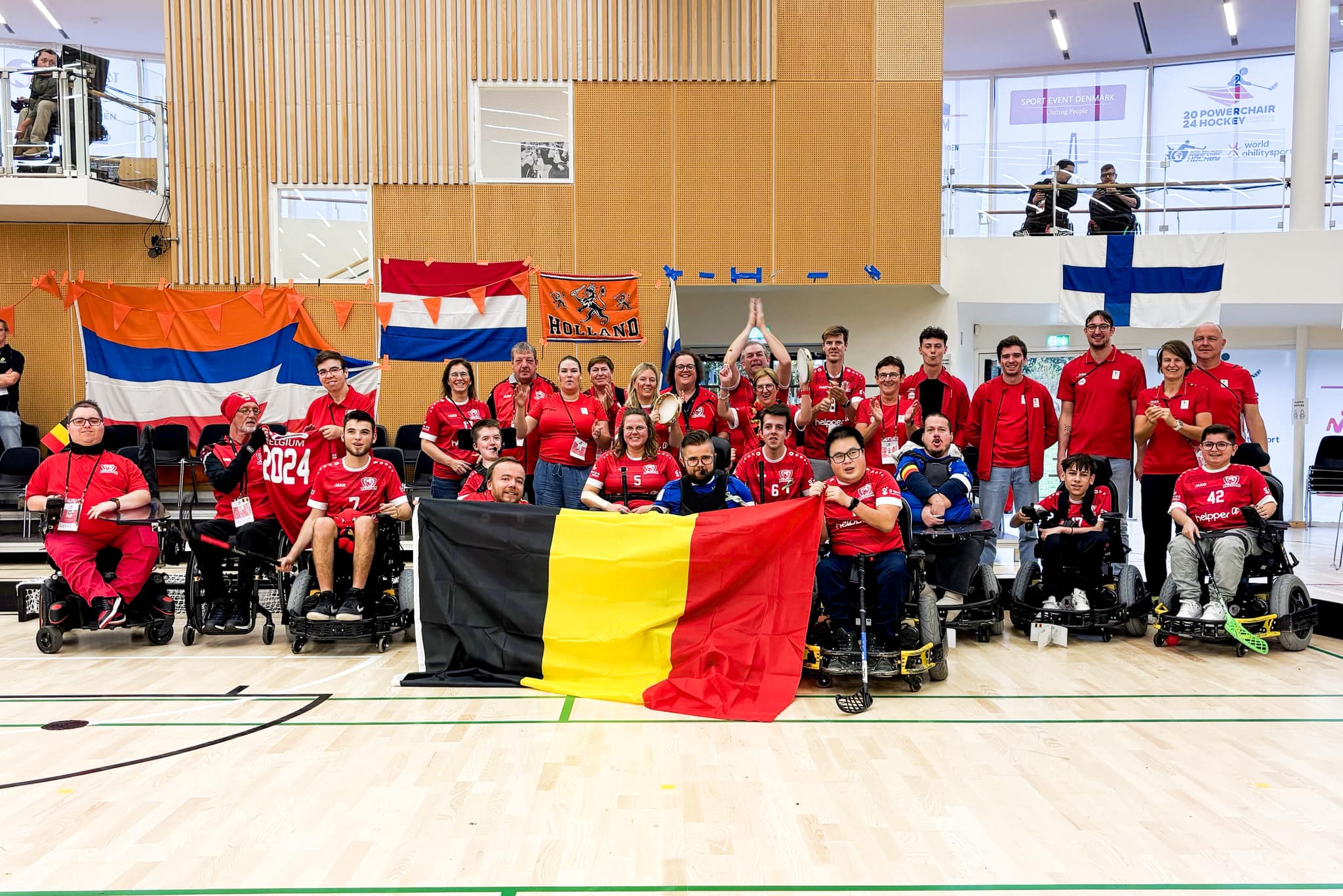 Powerchair Hockey Team Belgium | EK Powerchair Hockey 2024 in Denemarken Powerchair Hockey Team Belgium | EK Powerchair Hockey 2024 in Denemarken